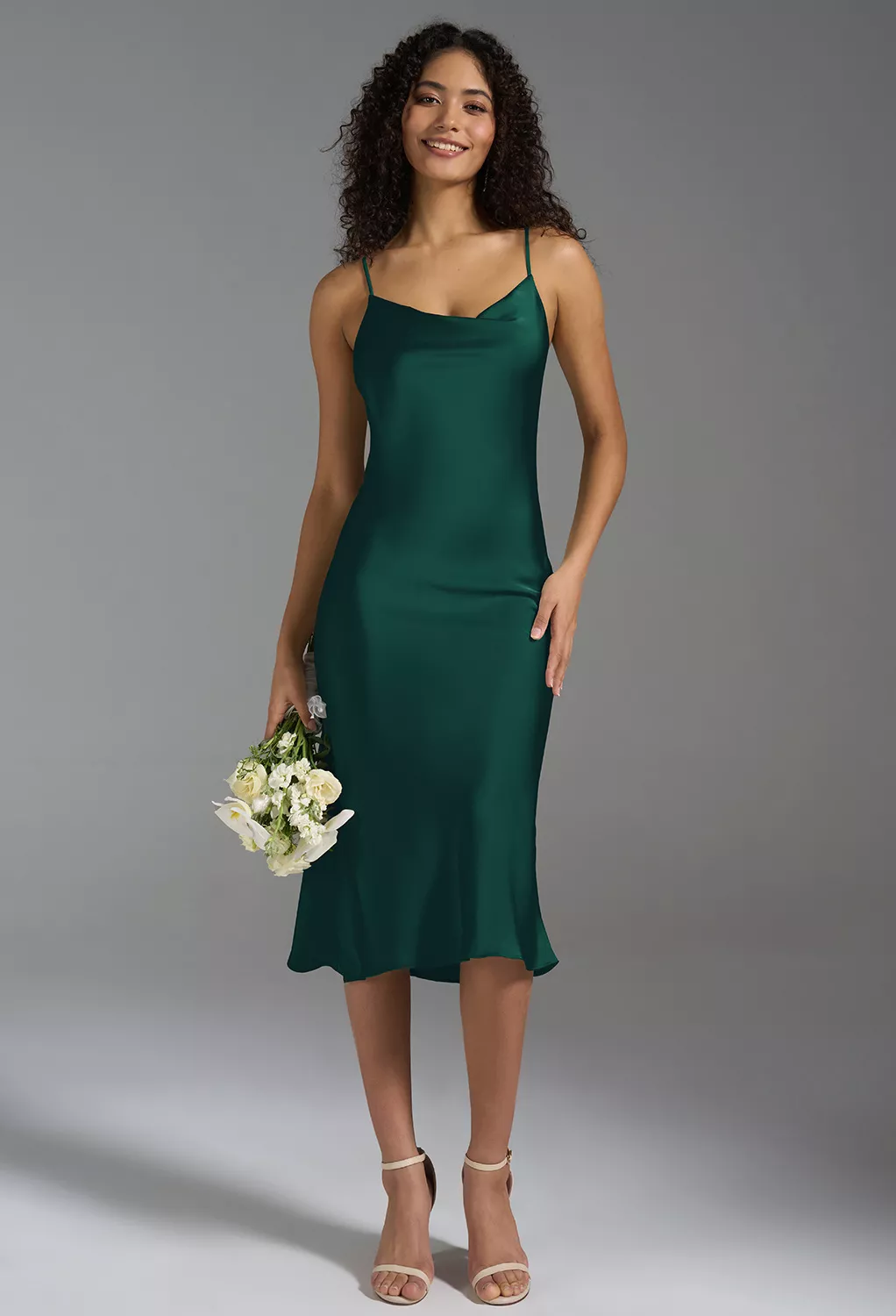 AW Alanna Hunter Green  Cocktail Wedding Guest Dresses